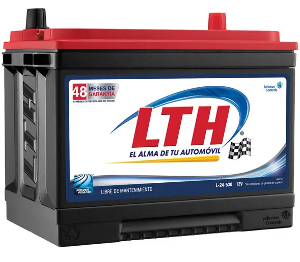 Bateria Automotriz LTH (Garantía de 12 meses limitada: 6 meses en piezas y servicios, seguidos de 6 meses solo en servicios. No aplica por daños físicos, humedad o Power Supply.)