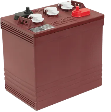 Bateria para inversores 6 voltios Trojan T-105 - La Roja (Garantía de 12 meses limitada: 6 meses en piezas y servicios, seguidos de 6 meses solo en servicios. No aplica por daños físicos, humedad o Power Supply.)