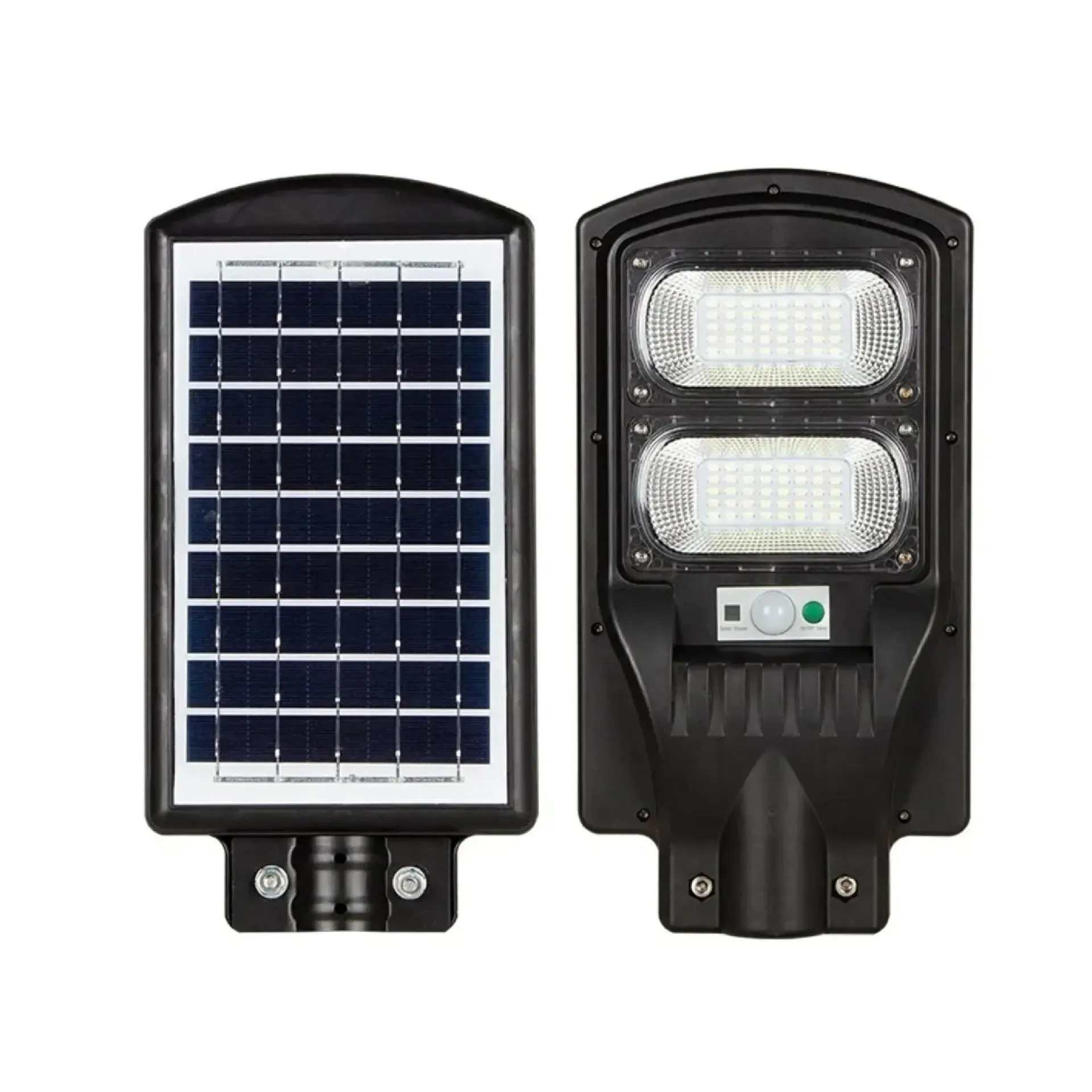 Lámpara Solar LED para Calle 100W 6500K IP65 (Solar Street Light) (Garantía de 12 meses limitada: 6 meses en piezas y servicios, seguidos de 6 meses solo en servicios. No aplica por daños físicos, humedad o Power Supply.)